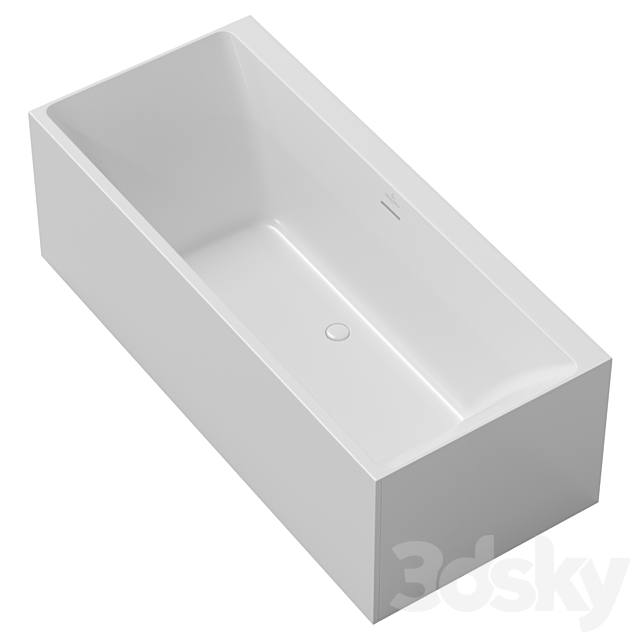 Bathtub Villeroy & Boch Subway 3.0 3ds Max - thumbnail 2