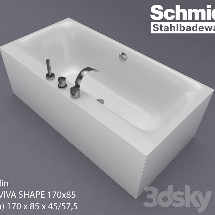 Bathtub VIVA SHAPE 170×85 3DS Max - thumbnail 1