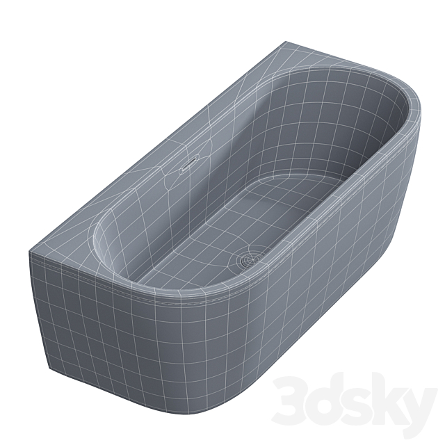 Bathtubs CEZARES SLIM WALL 3DS Max Model - thumbnail 4