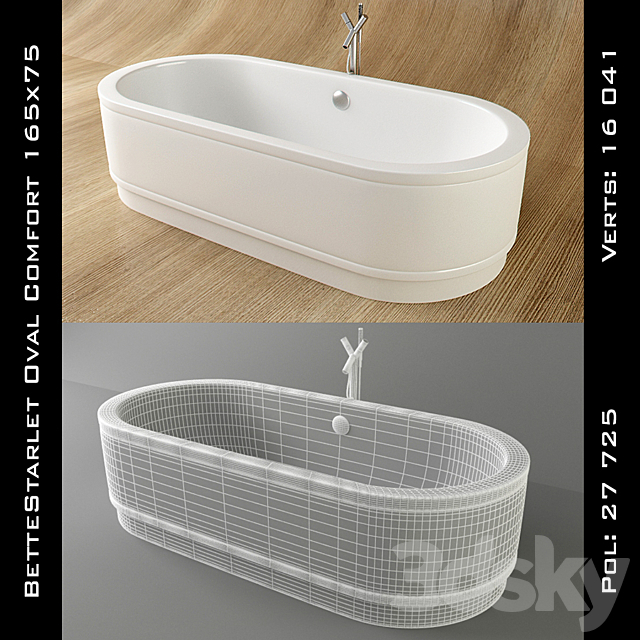 BetteStarlet Oval Comfort 3ds Max - thumbnail 1