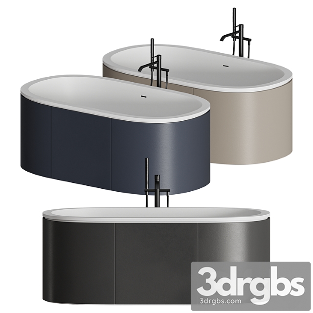 Ceramica Cielo Cibele Bathtub 2 3dsmax Download - thumbnail 1