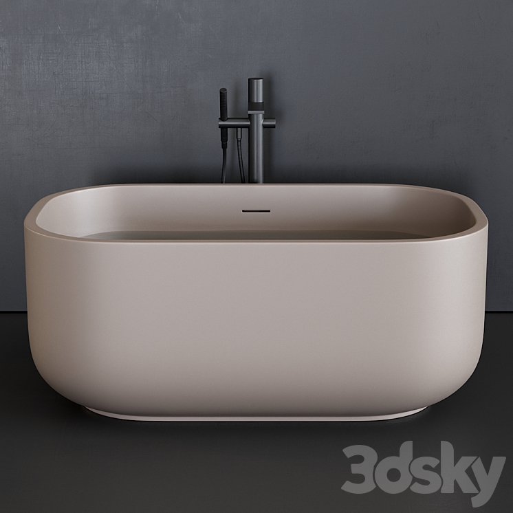 Ceramica Cielo Dafne art. Dabat bathtub 3DS Max - thumbnail 2