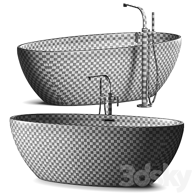 Ceramica Flaminia App Bathtub 3DS Max Model - thumbnail 3