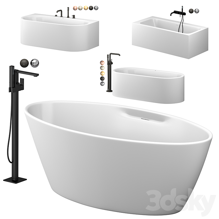 Cezares and Grohe bath set 3DS Max - thumbnail 1