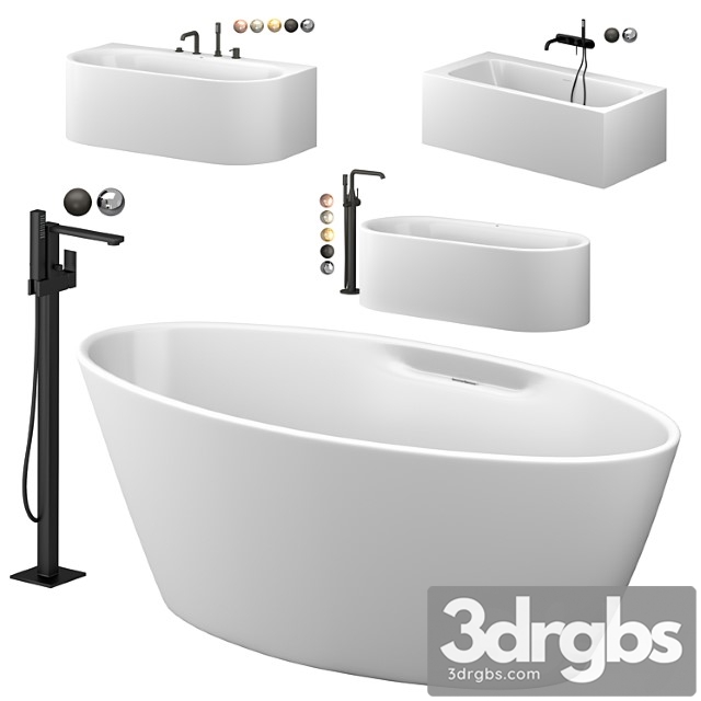 Cezares and Grohe Bath Set 3dsmax Download - thumbnail 1