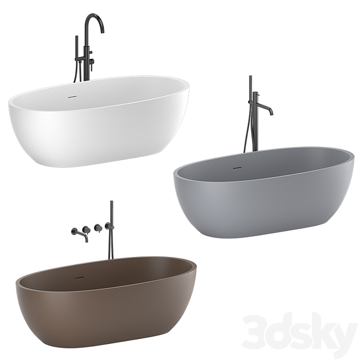 Cielo Shui Comfort bath 3DS Max Model - thumbnail 2