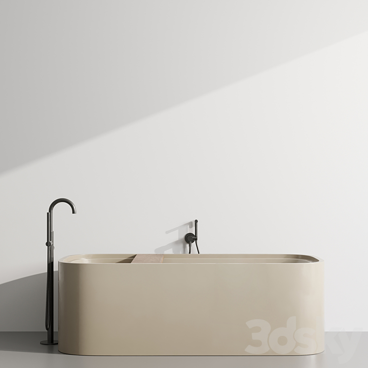 Cocoon Pb Bathtub by Fauset Omnires Y set 3DS Max Model - thumbnail 2