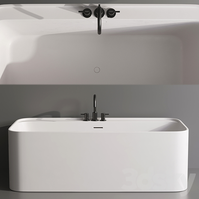 Copenhagen Bath YUNO by Fauset Omnires Y set 3DS Max Model - thumbnail 2