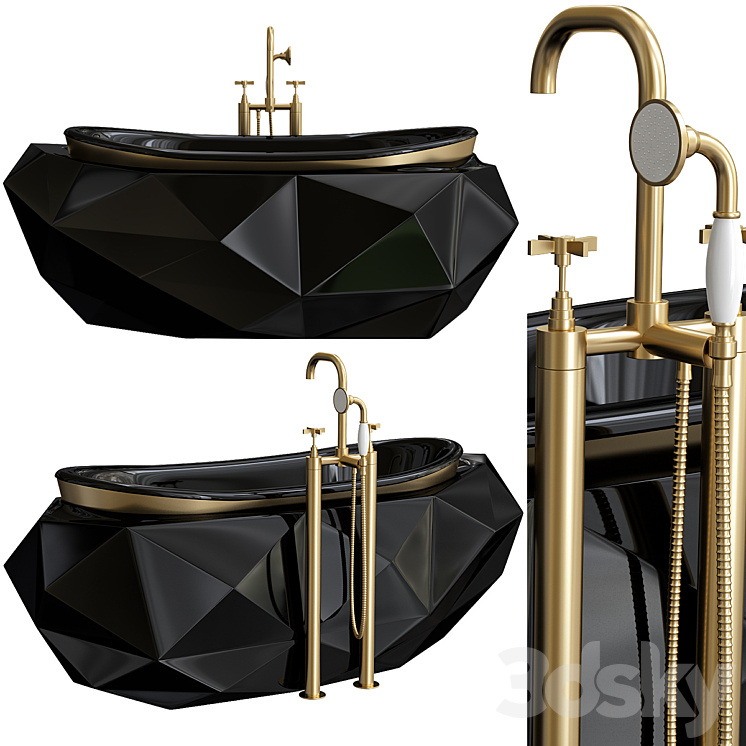 DIAMOND BATHTUB 3DS Max - thumbnail 1