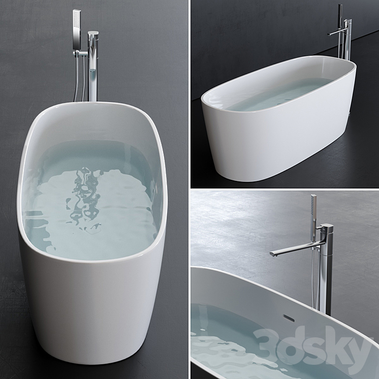 Disenia Loop Bathtub 3DS Max - thumbnail 1