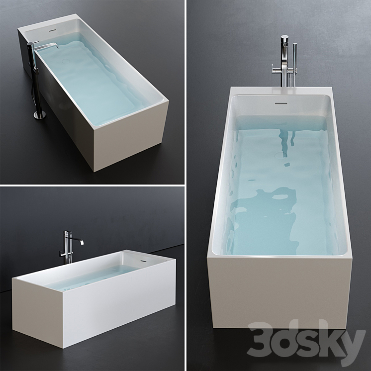 Disenia Square Bathtub 3DS Max - thumbnail 1