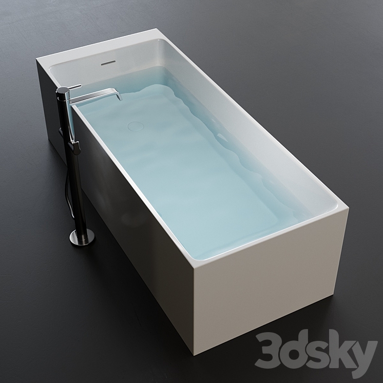 Disenia Square Bathtub 3DS Max - thumbnail 2