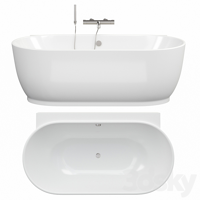 Duravit Luv Badewanne Vorwandversion 3ds Max - thumbnail 1