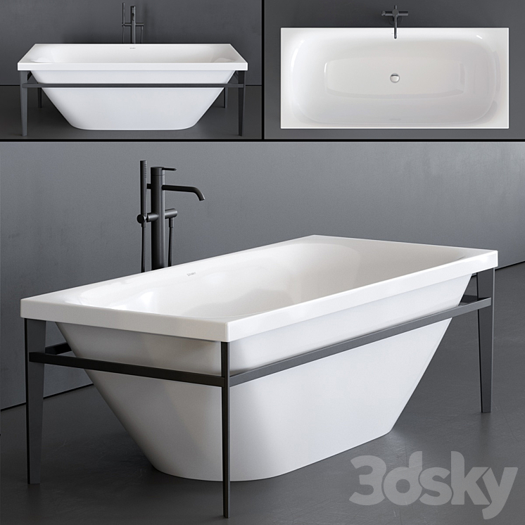 Duravit XViu Bathtub 3DS Max - thumbnail 1