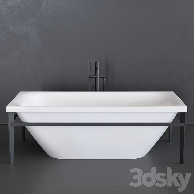 Duravit XViu Bathtub 3DS Max - thumbnail 2