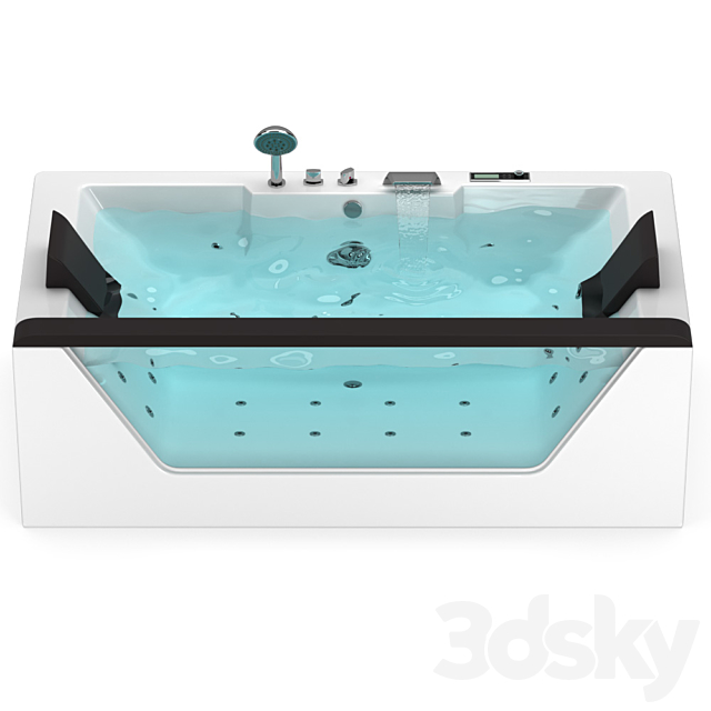 EAGO whirlpool tub 3DS Max Model - thumbnail 3