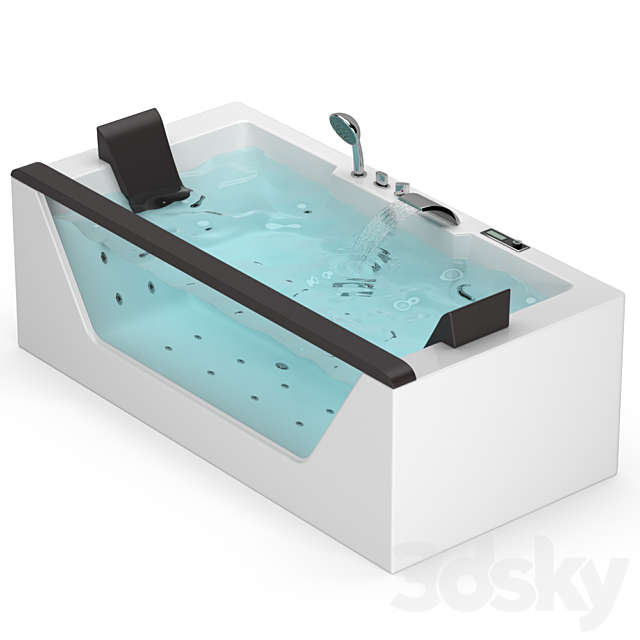 EAGO whirlpool tub 3DS Max Model - thumbnail 4