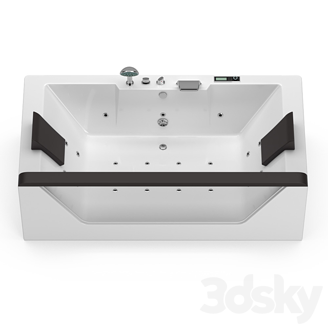 EAGO whirlpool tub 3DS Max Model - thumbnail 5