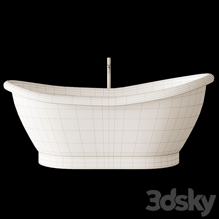 ELBA FREESTANDING BATH 3DS Max Model - thumbnail 2