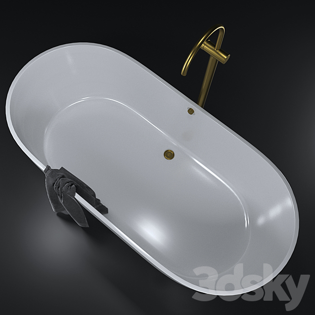 Estet Miami bath with Scala basin mixer 3ds Max - thumbnail 2