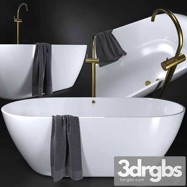 Estet Miami Bath with Scala Basin Mixer 3dsmax Download - thumbnail 1