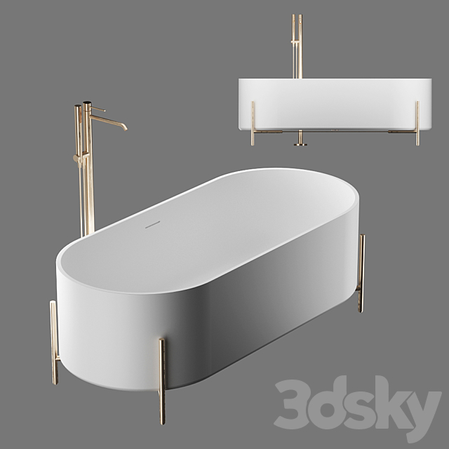 ex.t stand bathtub 3ds Max - thumbnail 1