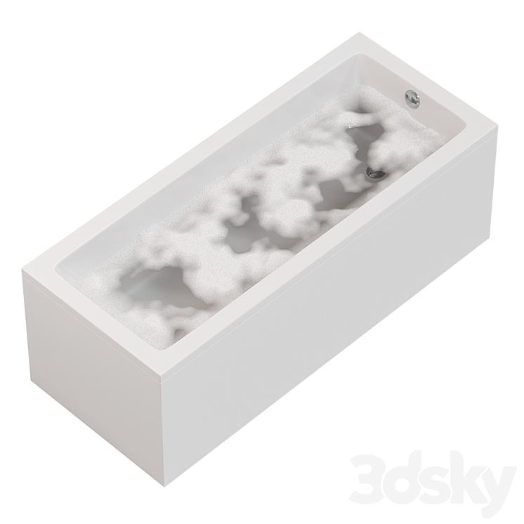 Foam and bath Villeroy and Boch Targa Plus solo 170×70 cm 3DS Max - thumbnail 1