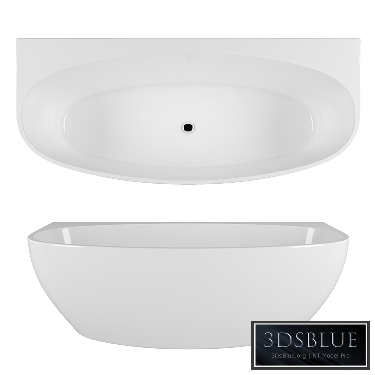 Freestanding bathtub BelBagno BB83-1700 3DS Max - thumbnail 3