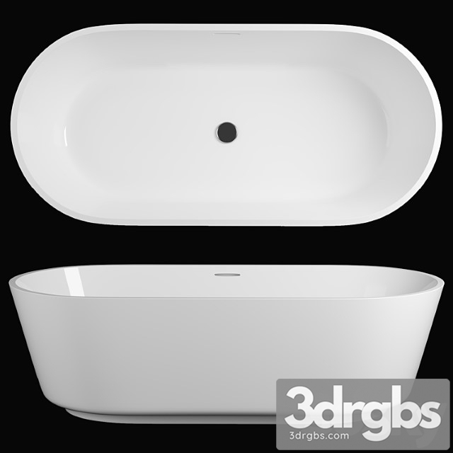 Freestyle Solid Surface Acrylic Resin Stone Freestanding Bath Tub Kkr B079 1 3dsmax Download - thumbnail 1