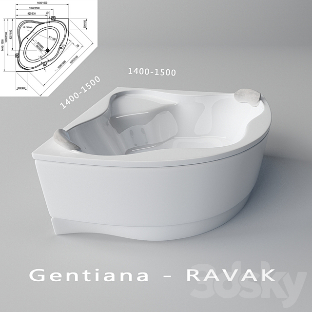 Gentiana Ravak 3ds Max - thumbnail 1