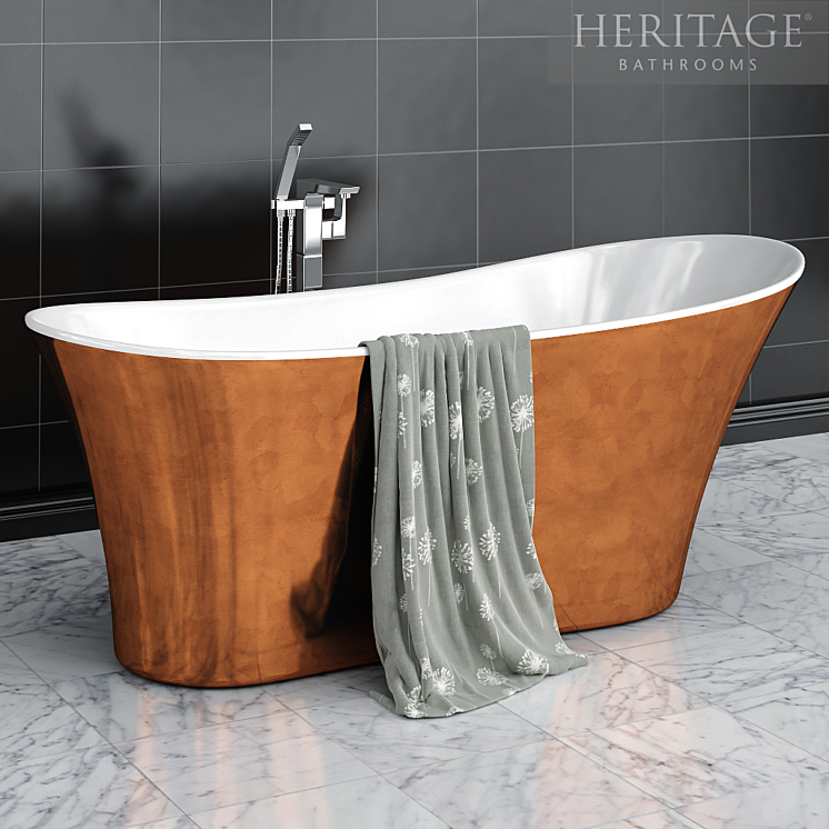 Heritage Holywell bath 3DS Max - thumbnail 1