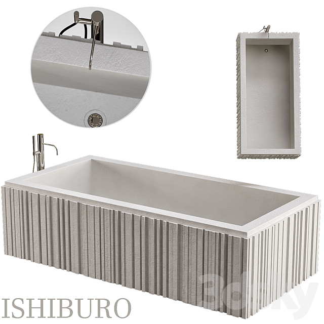 Ishiburo_Bathtub 3ds Max - thumbnail 1