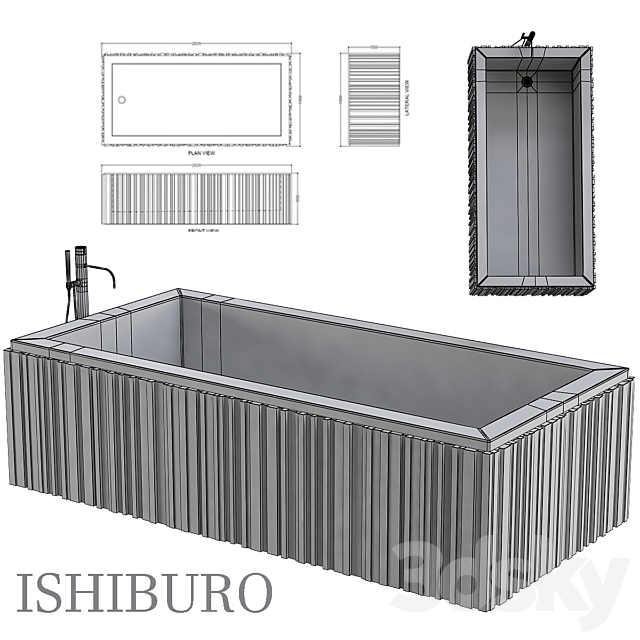 Ishiburo_Bathtub 3ds Max - thumbnail 2