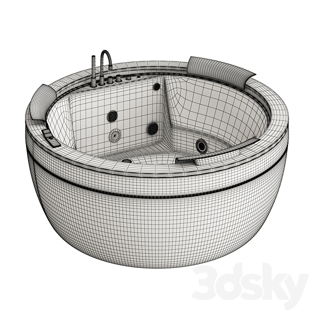 Jacuzzi Nova Top AQS 3DS Max Model - thumbnail 2