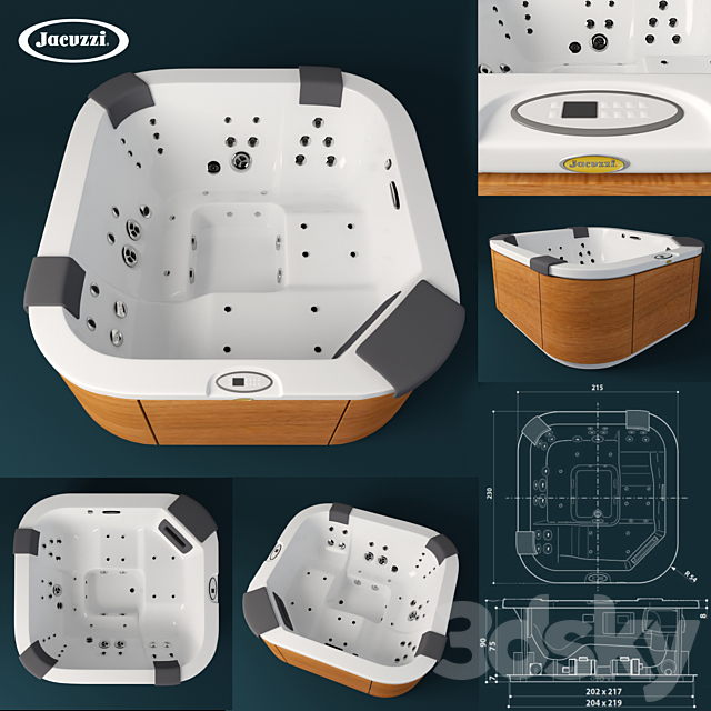 Jacuzzi Santorini Pro 3ds Max - thumbnail 1