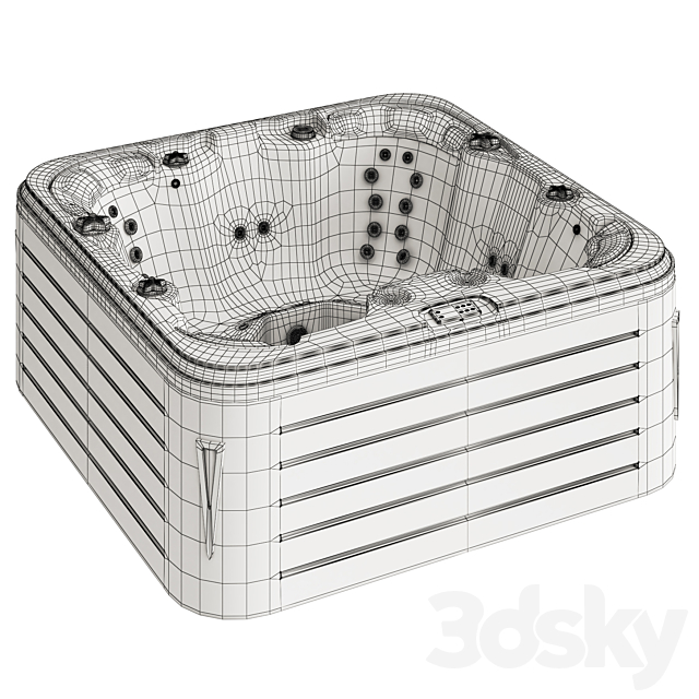 Jacuzzi SPA PassionSpas Rewind 3DS Max Model - thumbnail 3