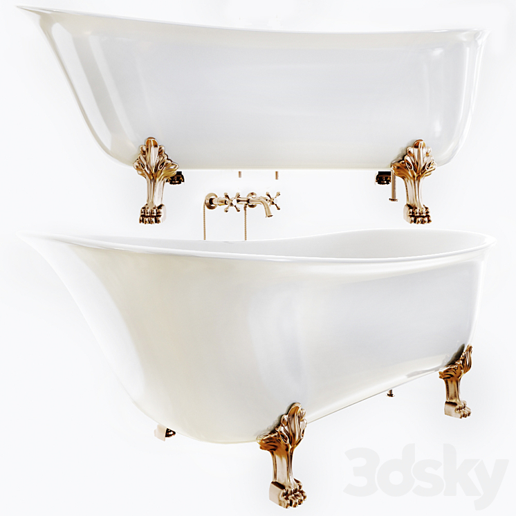 Kado era freestanding bath 3DS Max - thumbnail 2