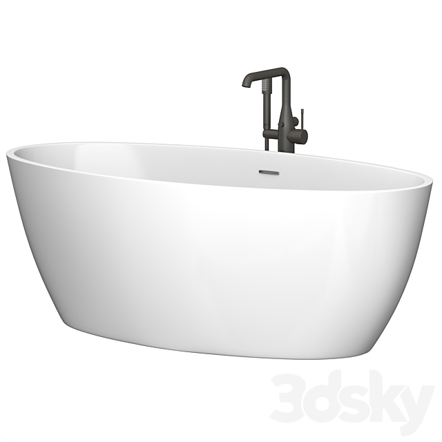 Kerasan bath set 3ds Max - thumbnail 3