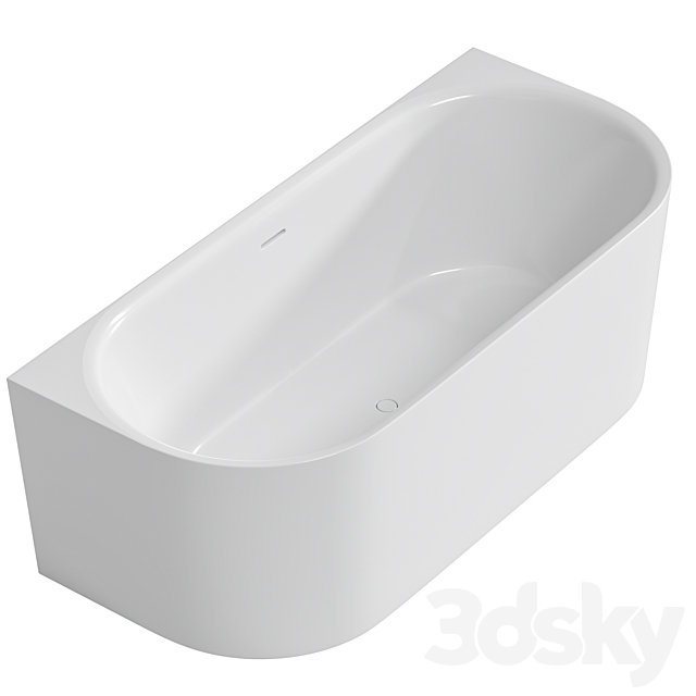 Knief Fresh Wall 180x80x60 Wall Bathtub 3ds Max - thumbnail 3