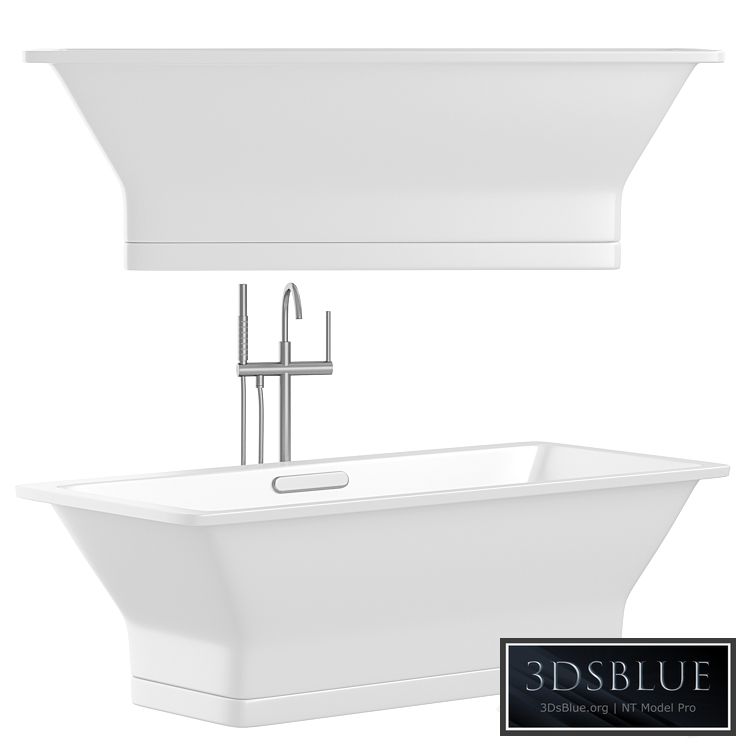 “Kohler 67″” x 31.5″” Freestanding Soaking Tub with Center Drain from the Reve” 3DS Max - thumbnail 3