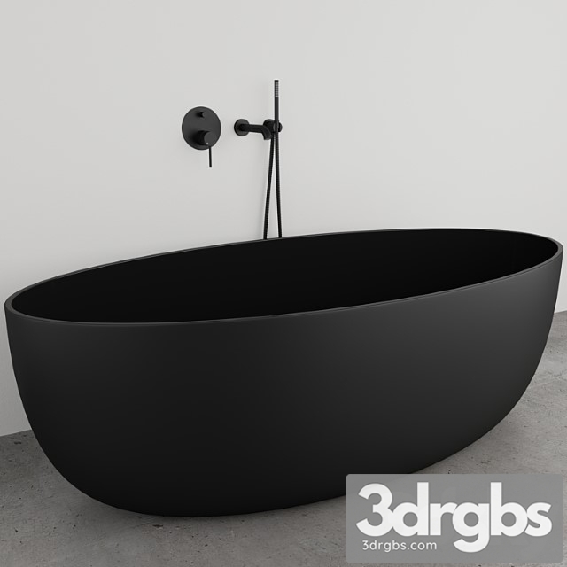 Lusso Stone Vetrina Black Luxe Bath Tap 3dsmax Download - thumbnail 1