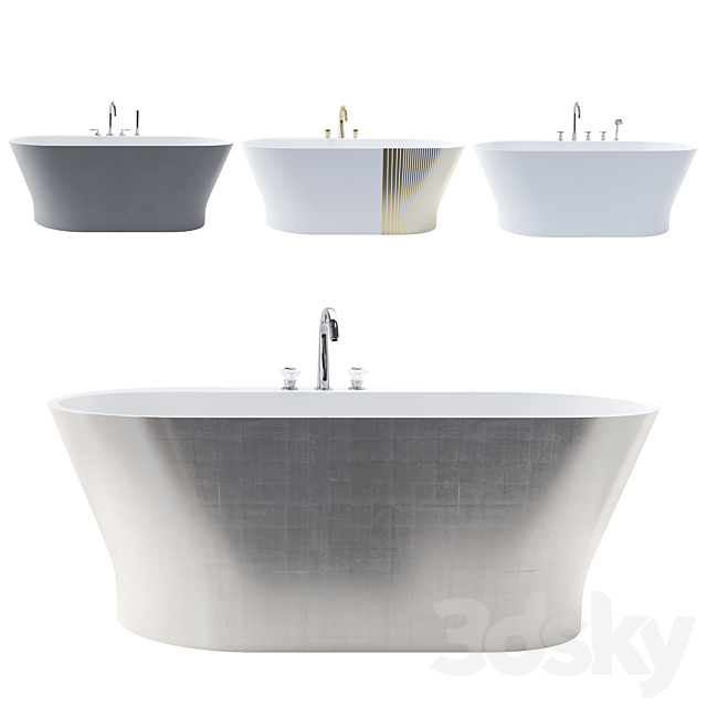 Monceau Bathtub 3ds Max - thumbnail 1