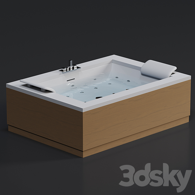 Novellini Sense Dual Bathtub 3ds Max - thumbnail 2