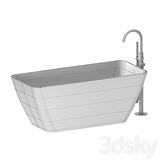 Omnires Parma Bath 3DS Max Model - thumbnail 3