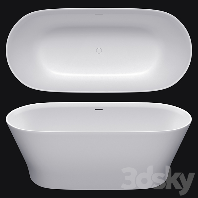 Porcelanosa SLIM _ freestanding bathtub 3ds Max - thumbnail 1