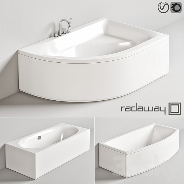 Radaway baths + Steinberg bath _ shower mixer 3ds Max - thumbnail 1