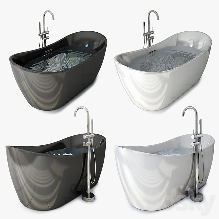 Rea Ferrano Bath 3DS Max Model - thumbnail 2