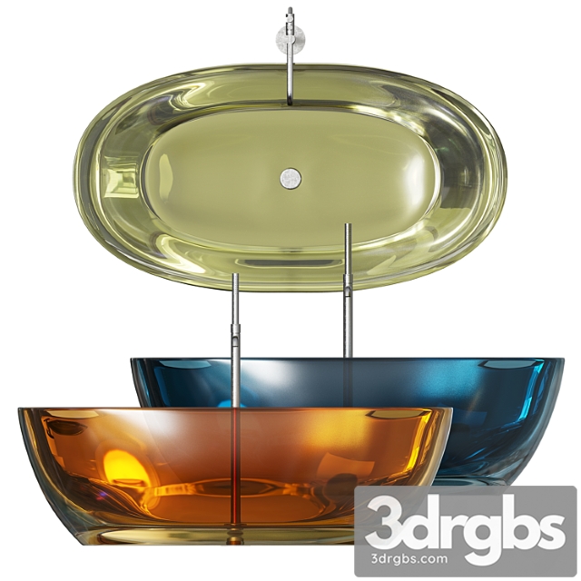 Reflex color bathtub by antonio lupi - thumbnail 1