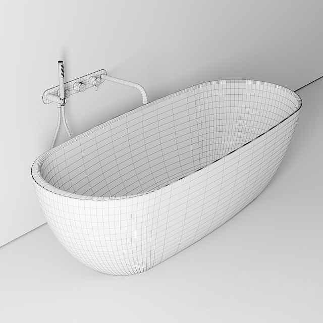 Rexa Design HOLE Bathtub 3DS Max Model - thumbnail 5