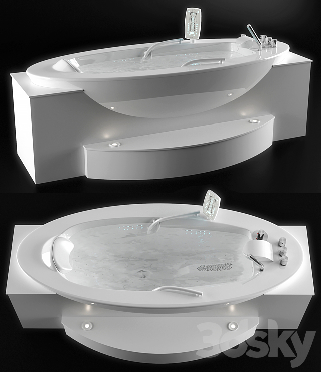 Sanospa Klafs Hot Tub 3ds Max - thumbnail 2